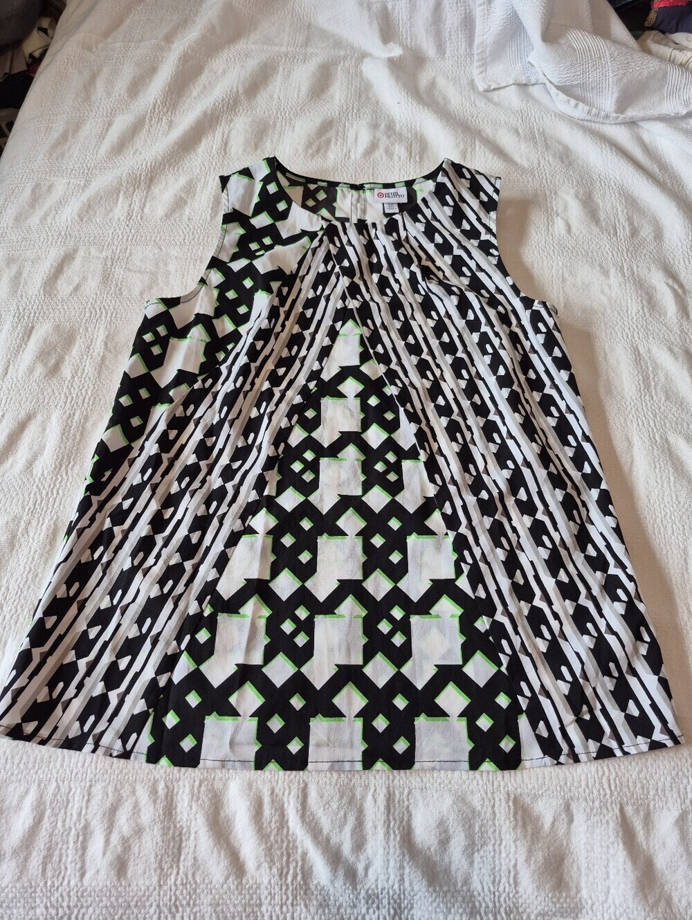 Peter Pilotto for Target women's size Small sleeveless blouse, flowy fabric, EUC